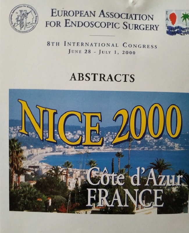8o Διεθνές συνέδριο της “European Association for Endoscopic Surgery», Ιούνιος 2000